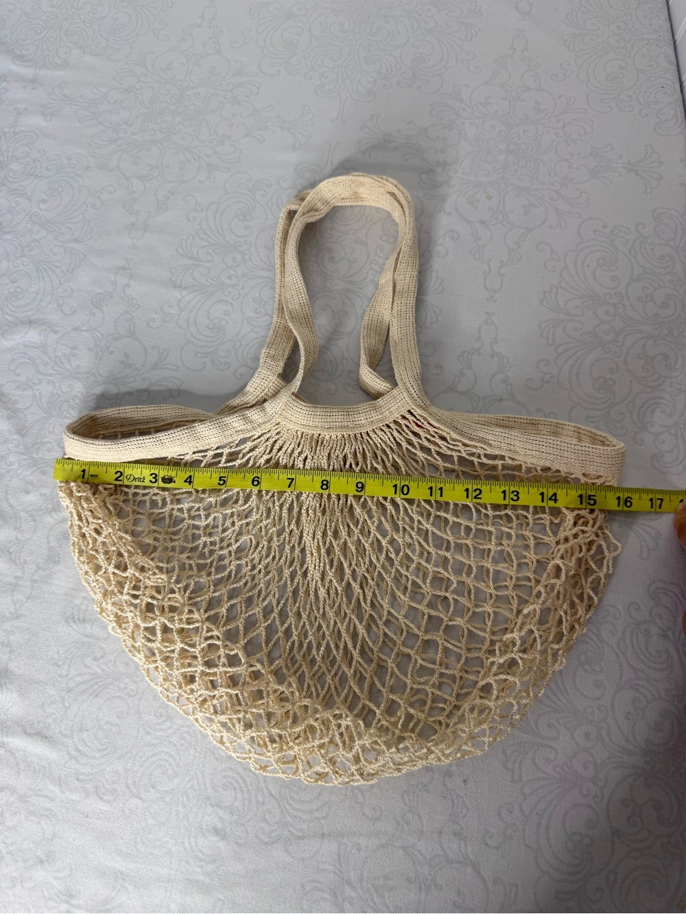 Kikkerland Mesh Cotton Medium Size Market Bag - Picture 3 of 4